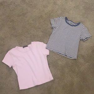 two striped brandy tees